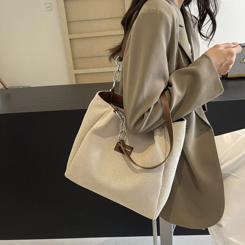 Chic Textured Shoulder Bag LoungeYard — product view 4