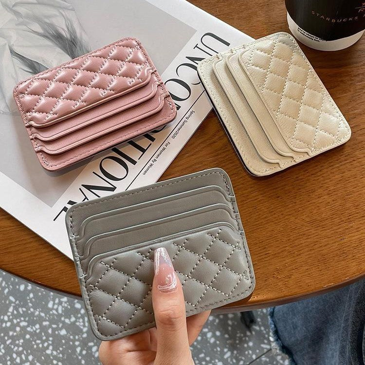 Quilted Leather Card Holder LoungeYard — product view 3