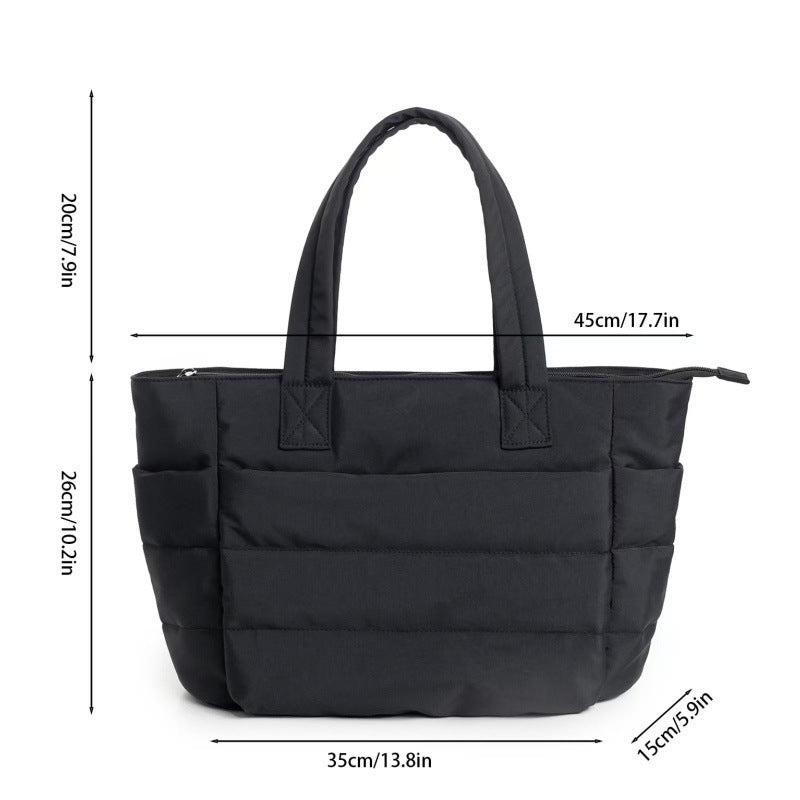 Elegant Padded Tote Bag LoungeYard — product view 2