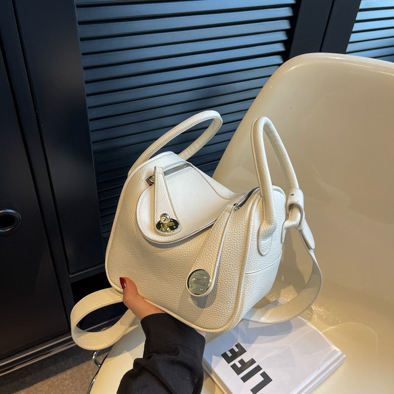 Structured Leather Handbag LoungeYard — product view 2