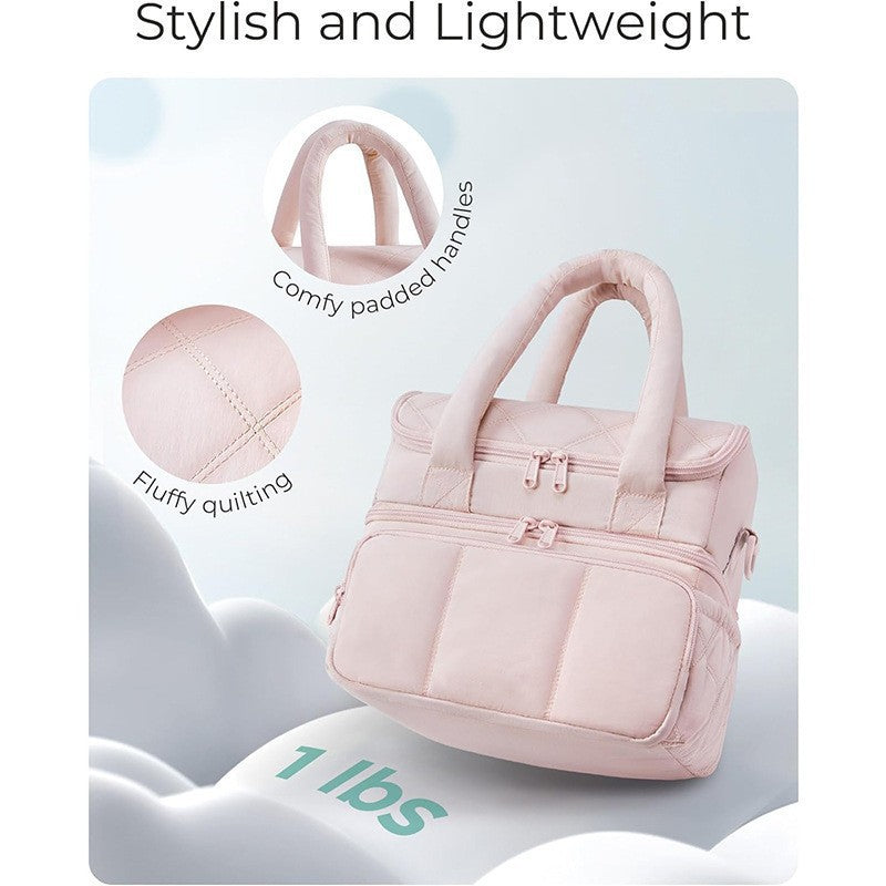Stylish cooler bag with insulating interior compartment LoungeYard — product view 4