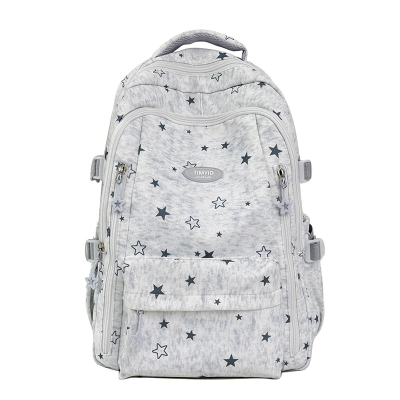 Fun-Themed Star Print Backpack LoungeYard — product view 5