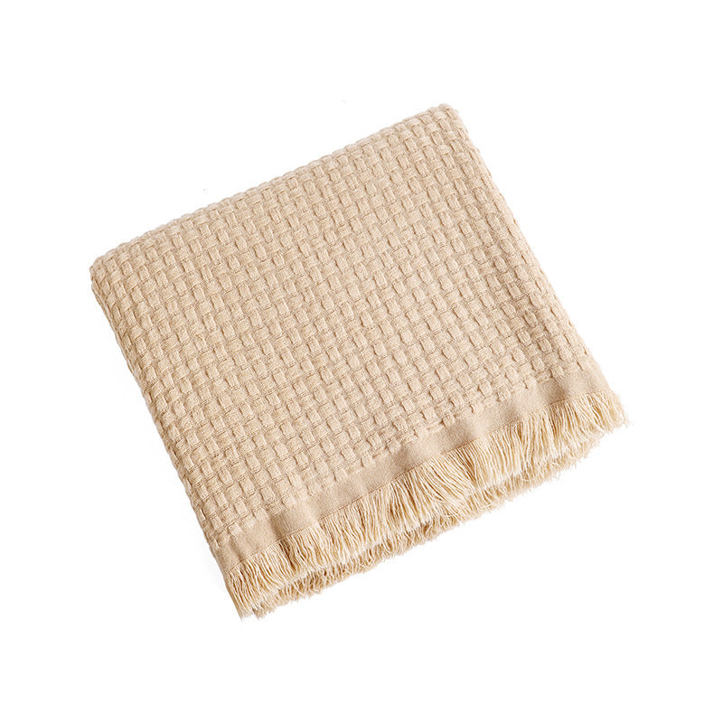 Textured Luxury Throw Blanket LoungeYard — product view 5
