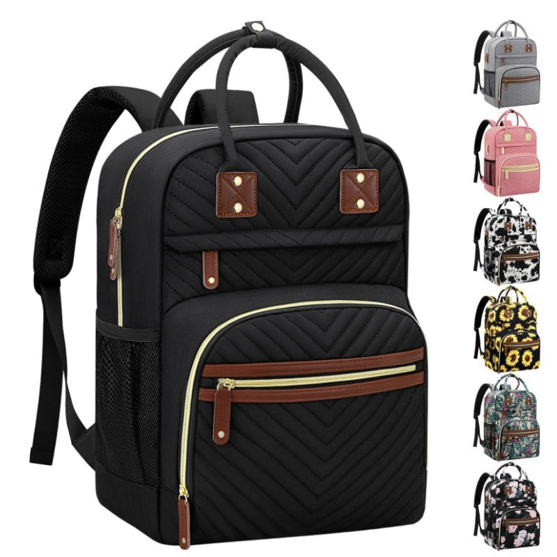Multifunctional backpack with padded laptop compartment and organizer LoungeYard — product view 7