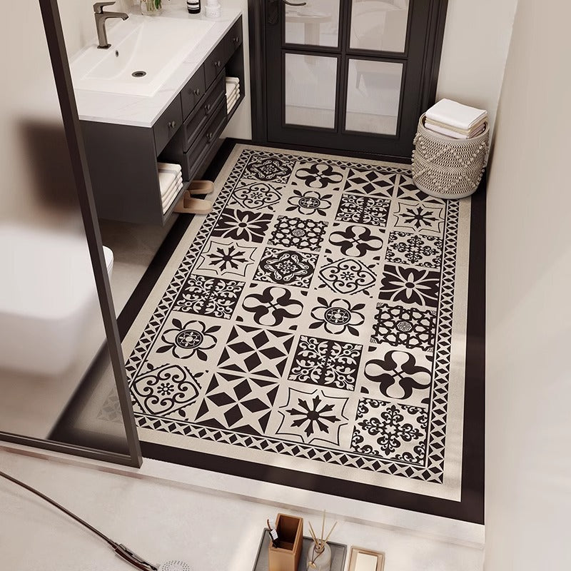 Tribal Pattern Bathroom Mat LoungeYard — product view 5