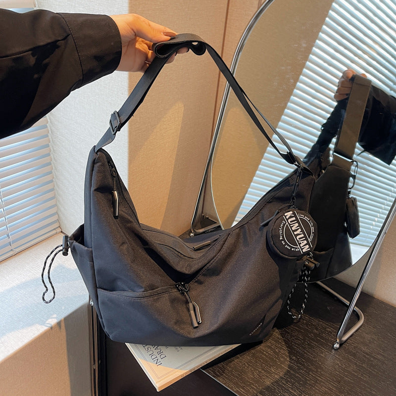 Multi-Pocket Functional Hobo Bag LoungeYard — product view 3