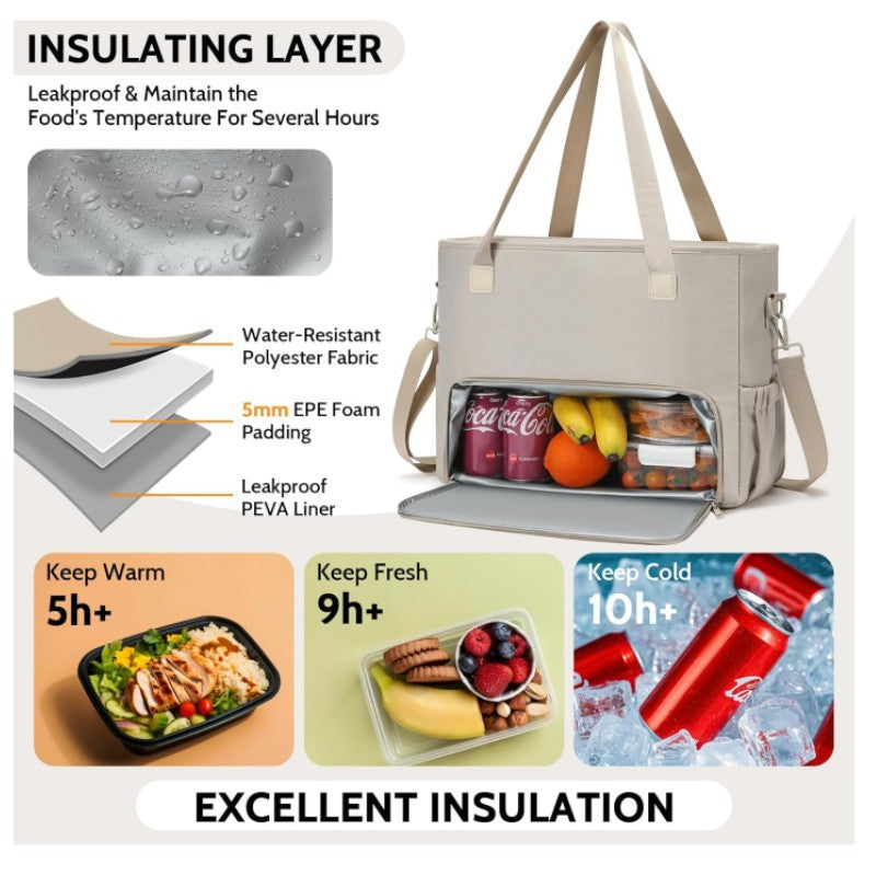 Insulated Multi-Compartment Lunch Tote LoungeYard — product view 4