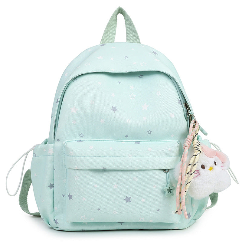 Starry Patterned Plush Backpack LoungeYard — product view 4