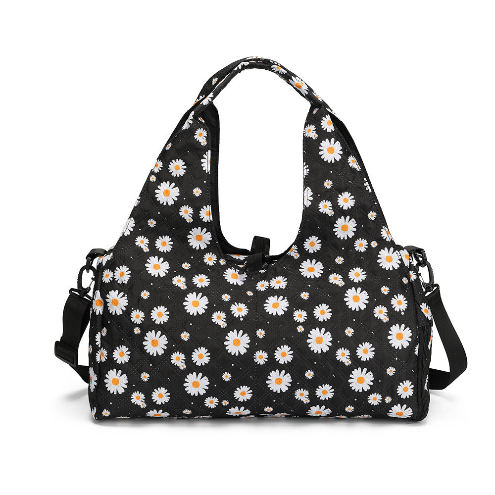 Floral Pattern Quilted Shoulder Bag LoungeYard — product view 6