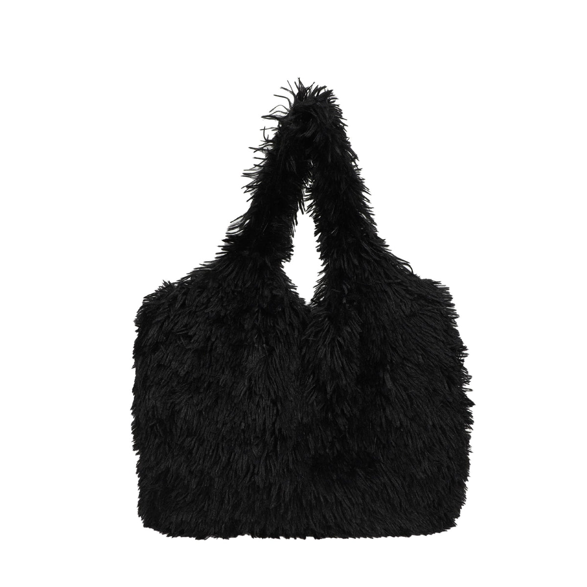 Plush Faux Fur Slouchy Tote Bag — product view 4