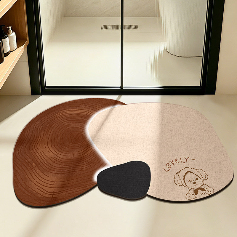 Cute Dog Themed Bath Mat for Home — product view 3