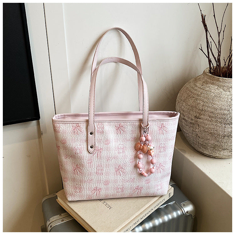 Chic Floral Patterned Tote Bag LoungeYard — product view 6