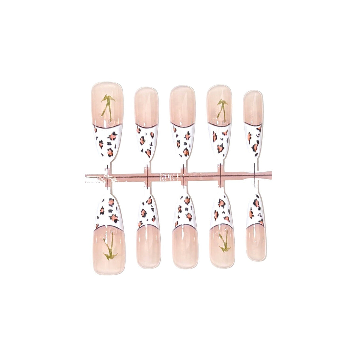 Decorative Press-On Nail Art Set with Unique Patterned Design — product view 4