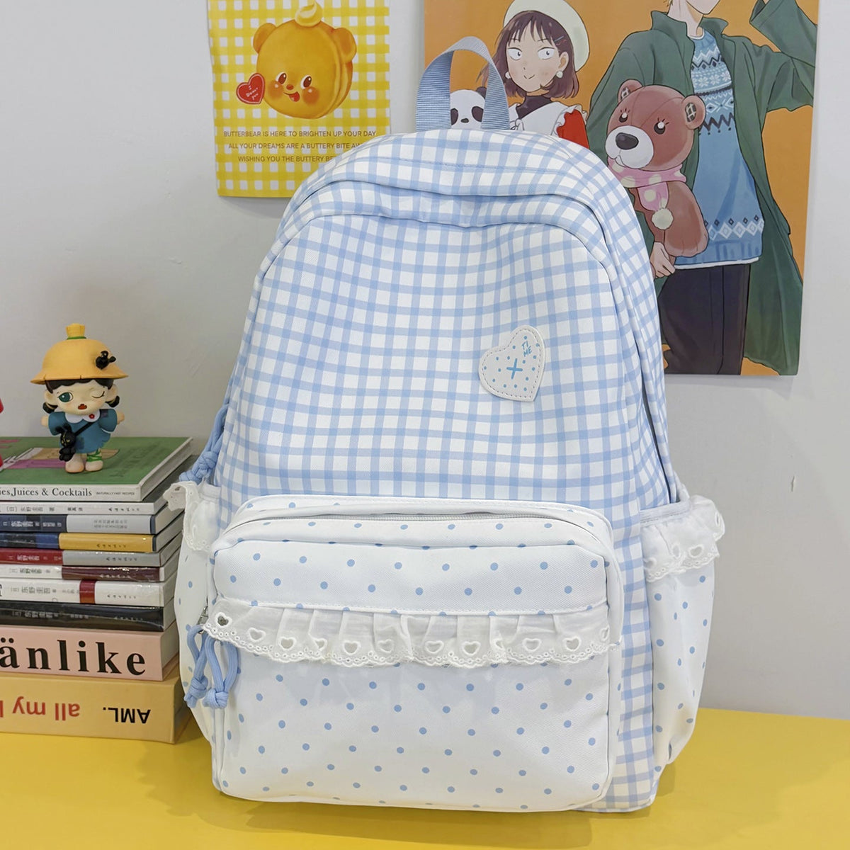Cute Decorative Patterned Backpack LoungeYard — product view 7