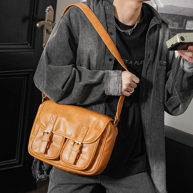 Stylish shoulder bag with practical outer pockets LoungeYard — product view 1