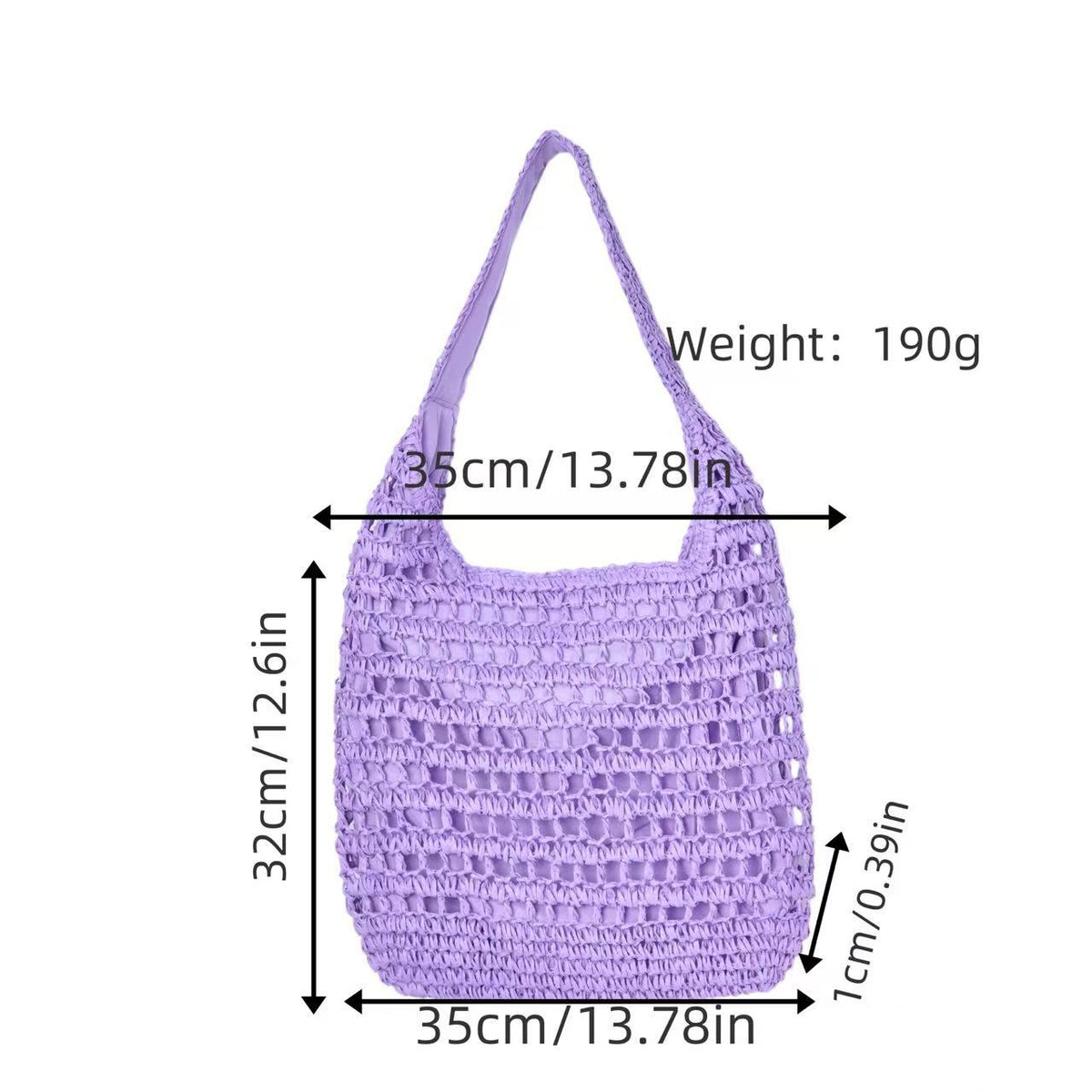 Handcrafted Macrame Shopper Bag LoungeYard — product view 3