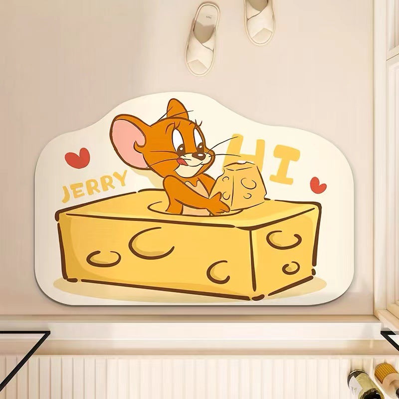 Cartoon Bear-Themed Plush Bath Mat — product view 5