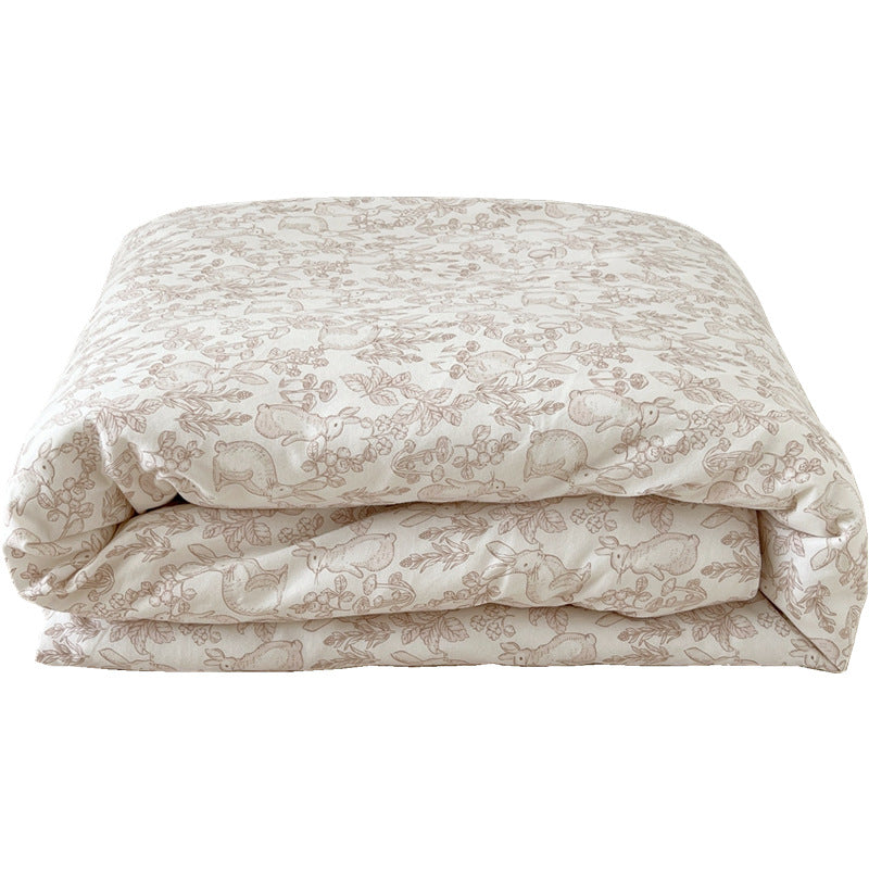 Unisex cotton pillowcase with cheerful bear design LoungeYard — product view 5