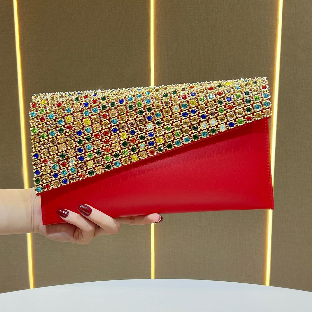 Glamorous Rhinestone Clutch — product view 5