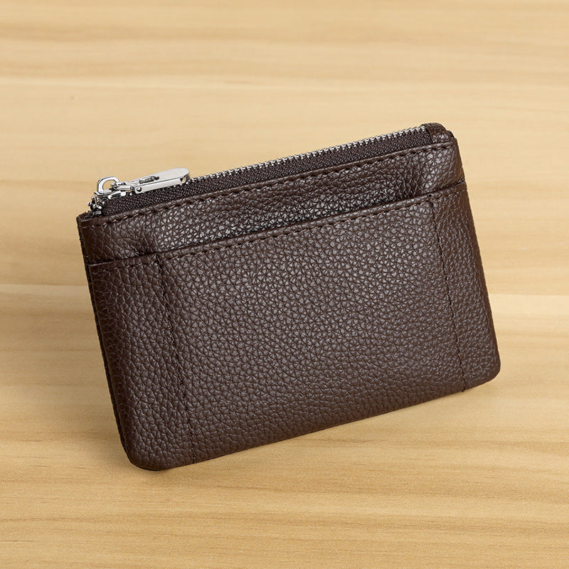 Premium Leather Zip Pocket Purse — product view 1