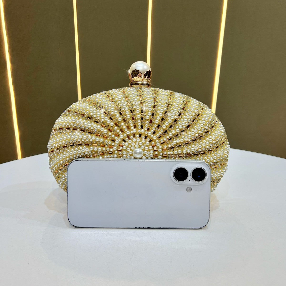 Pearl-Accented Evening Handbag — product view 4