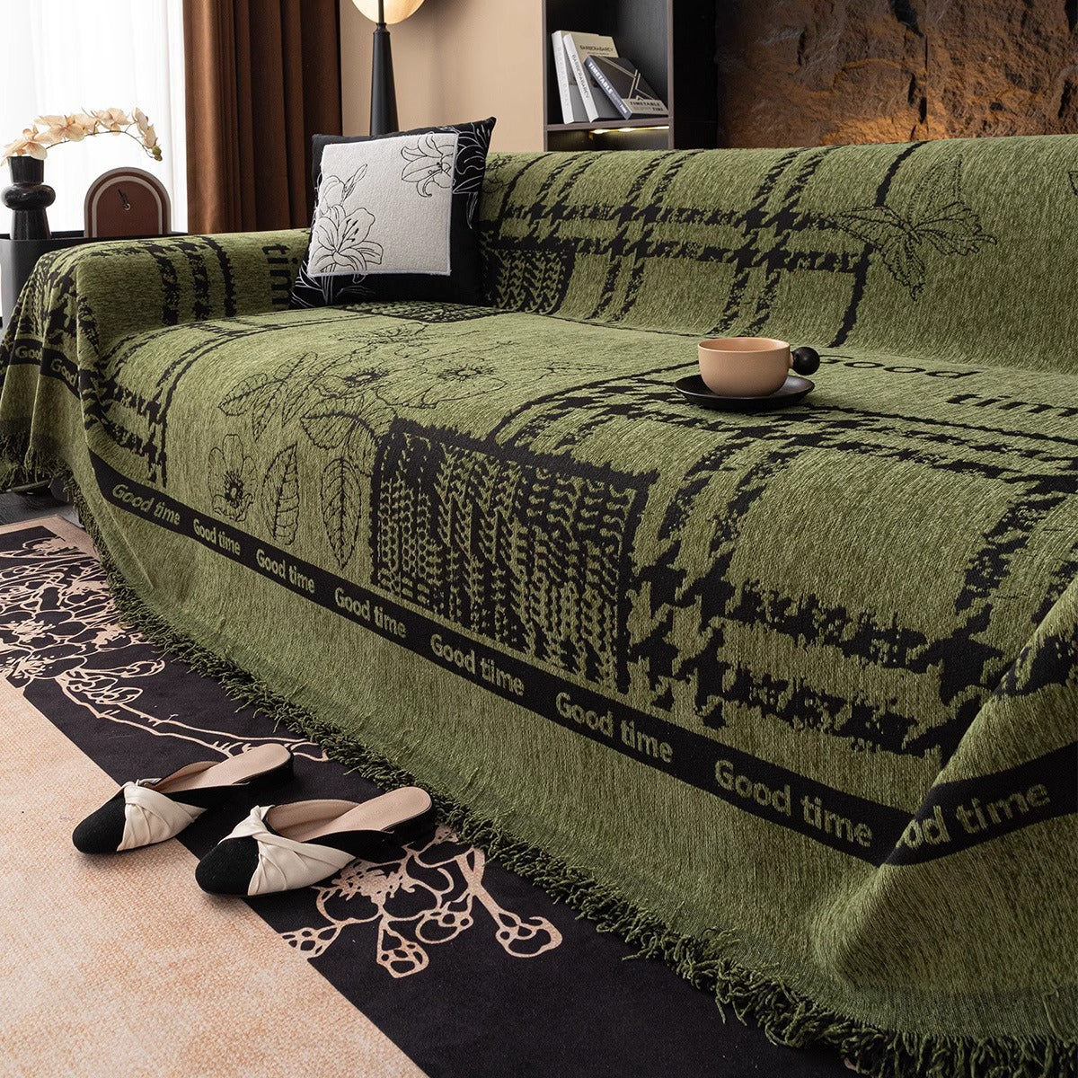 Bohemian-Inspired Decorative Sofa Throw — product view 3