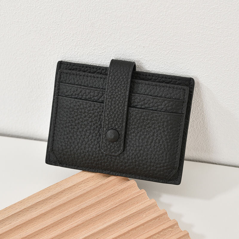 Textured Leather Card Holder LoungeYard — product view 7