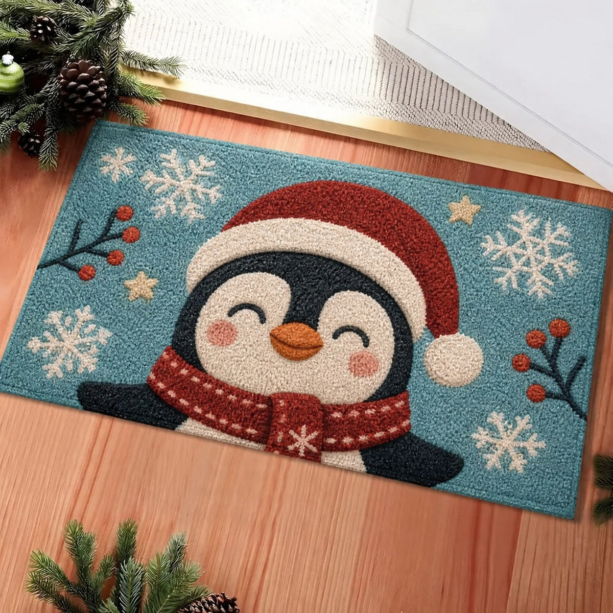 Whimsical Holiday-Themed Floor Mat Bowlift — product view 5