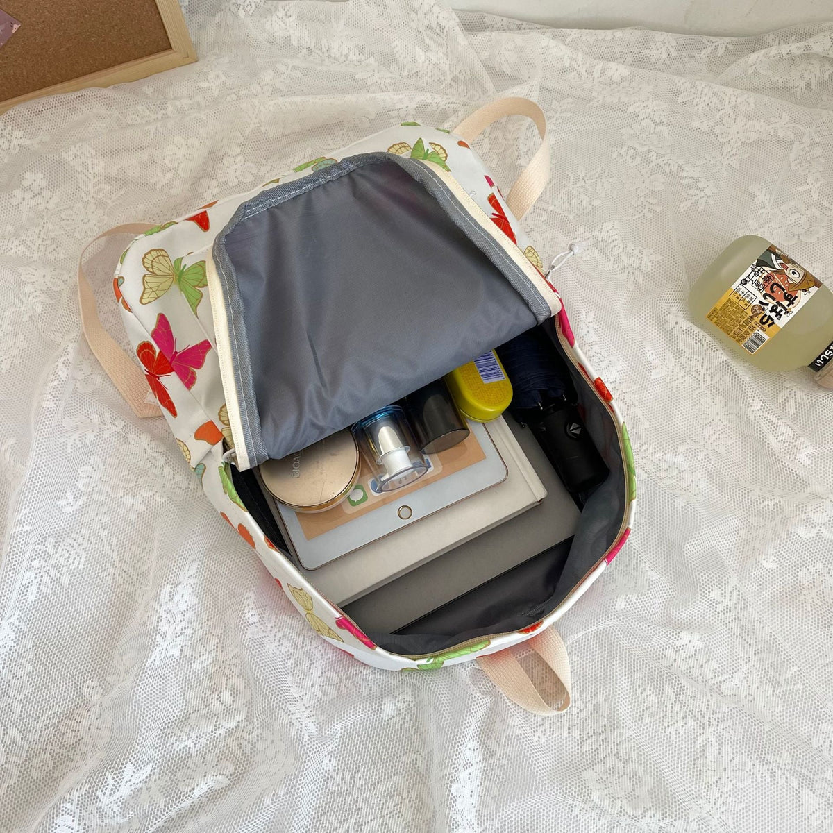 Vibrant Butterfly Patterned Backpack LoungeYard — product view 4
