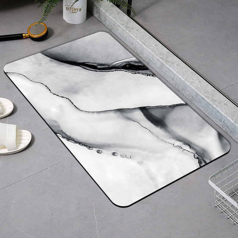 Luxurious Marble Print Bath Mat — product view 3