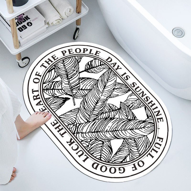 Elegant Decorative Bathroom Mat — product view 1