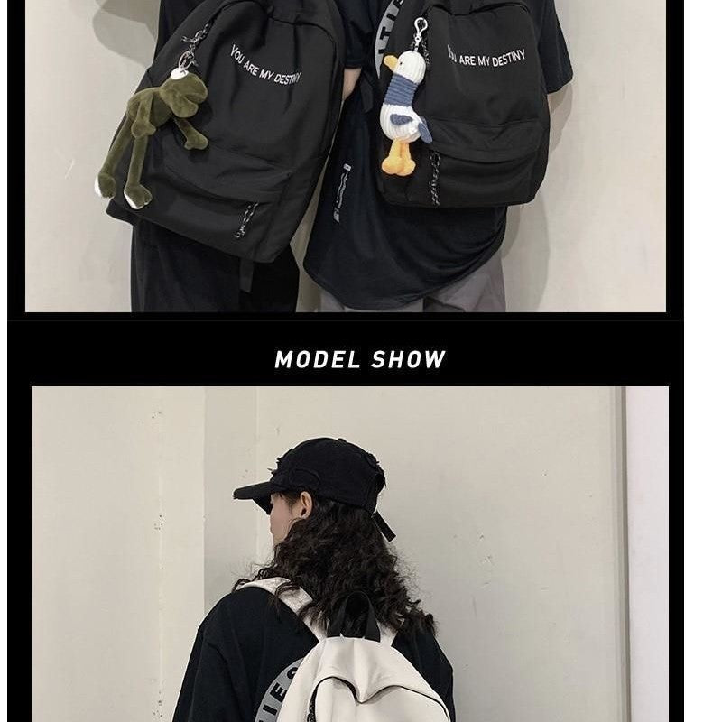 Trend backpack with playful charms LoungeYard — product view 2