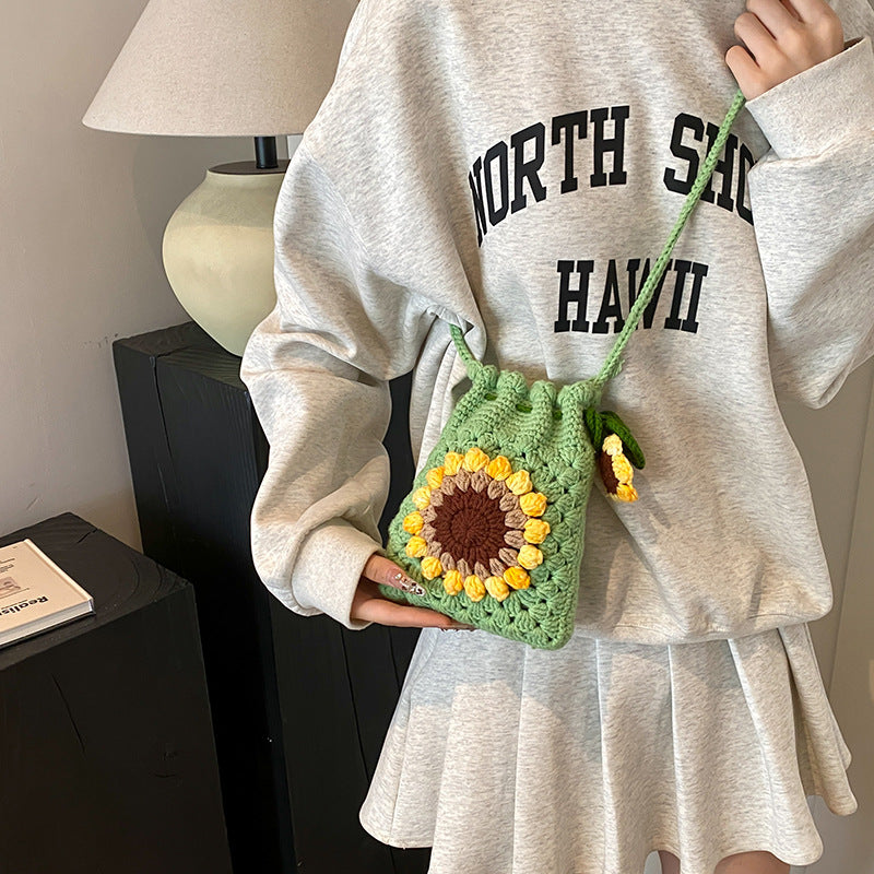 Handcrafted Crochet Bucket Bag — product view 2