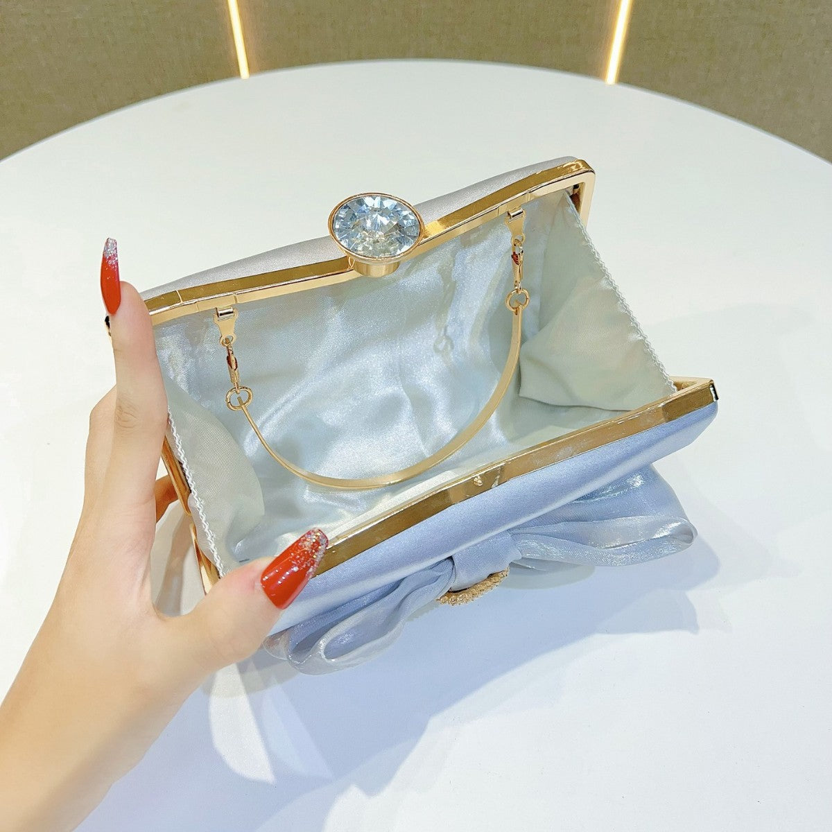 Elegant Satin Evening Clutch — product view 6