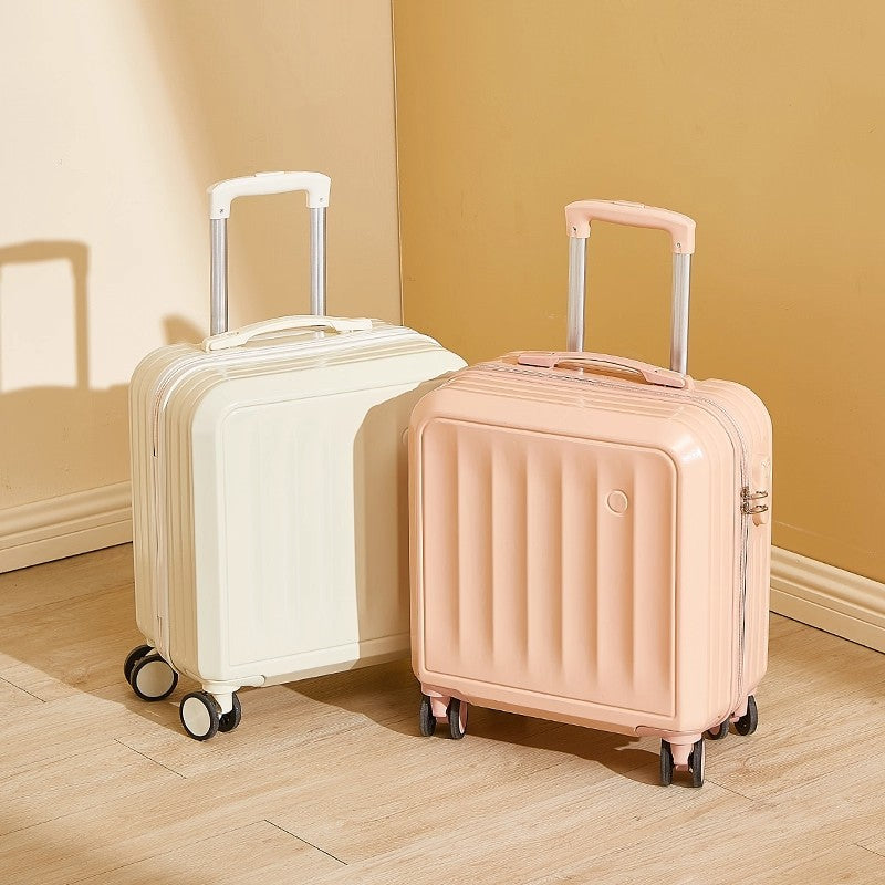 hardshell carry-on suitcase with telescopic handle and 360 degree spinner wheels LoungeYard — product view 1