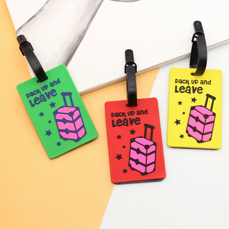 Unisex creative luggage tag in bus design LoungeYard — product view 4