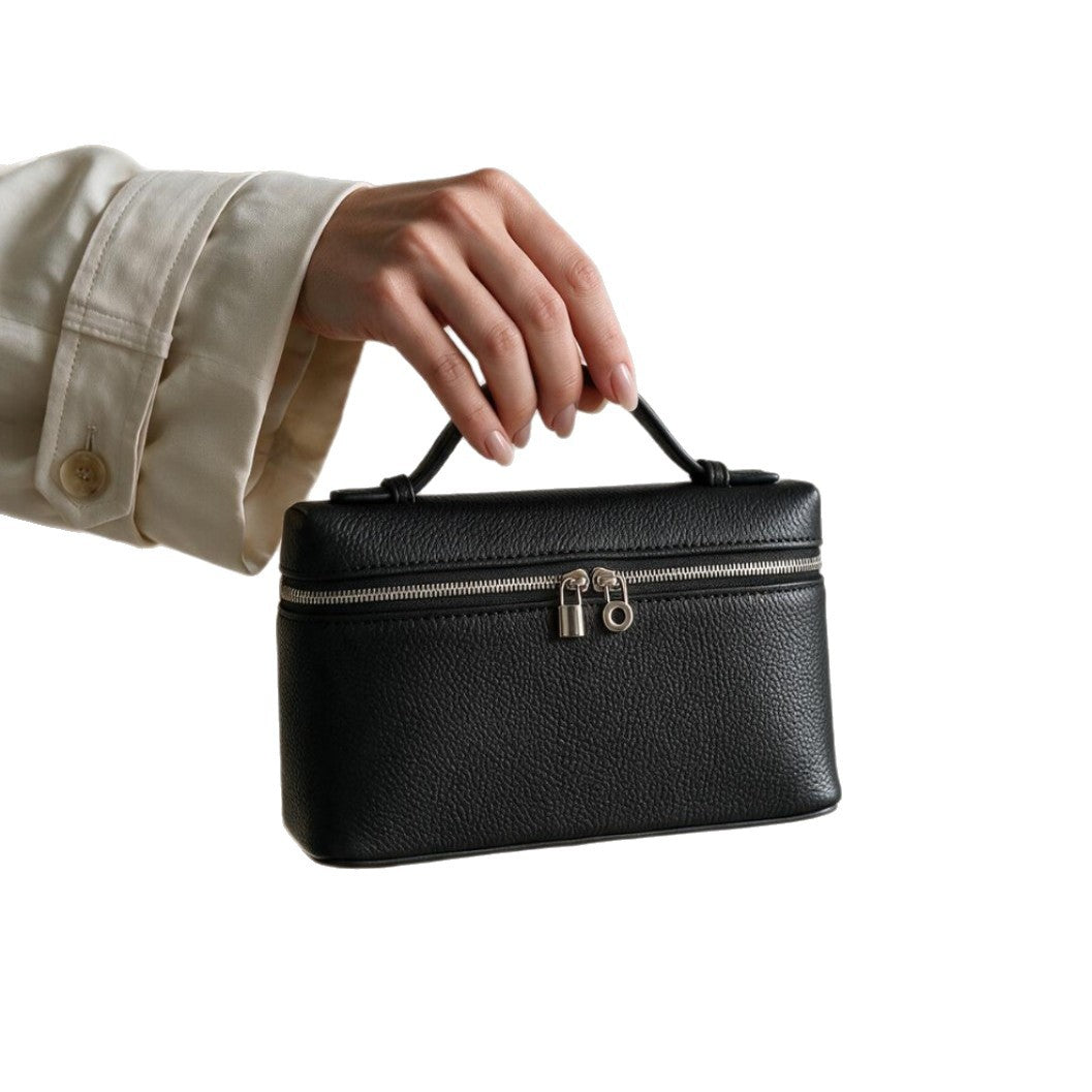 Compact Boxy Top-Handle Vanity Bag — product view 5