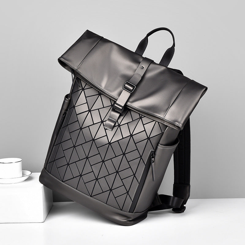 Stylish Geometric Patterned Backpack LoungeYard — product view 7