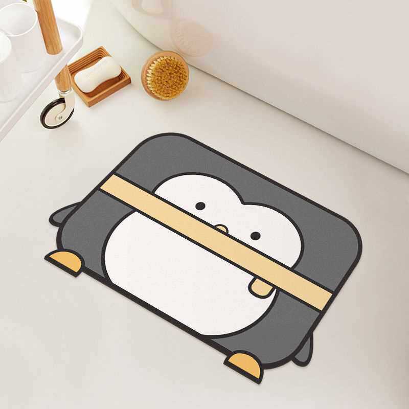 Playful Penguin Bath Mat — product view 1