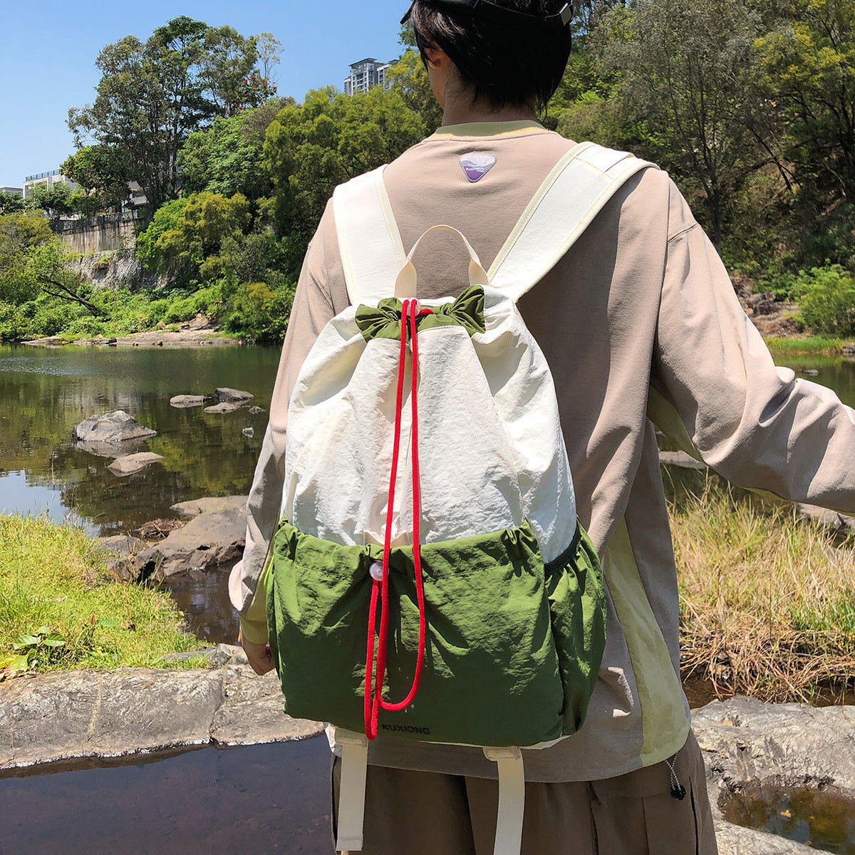 Lightweight Drawstring Backpack LoungeYard 1791205610 — product view 2