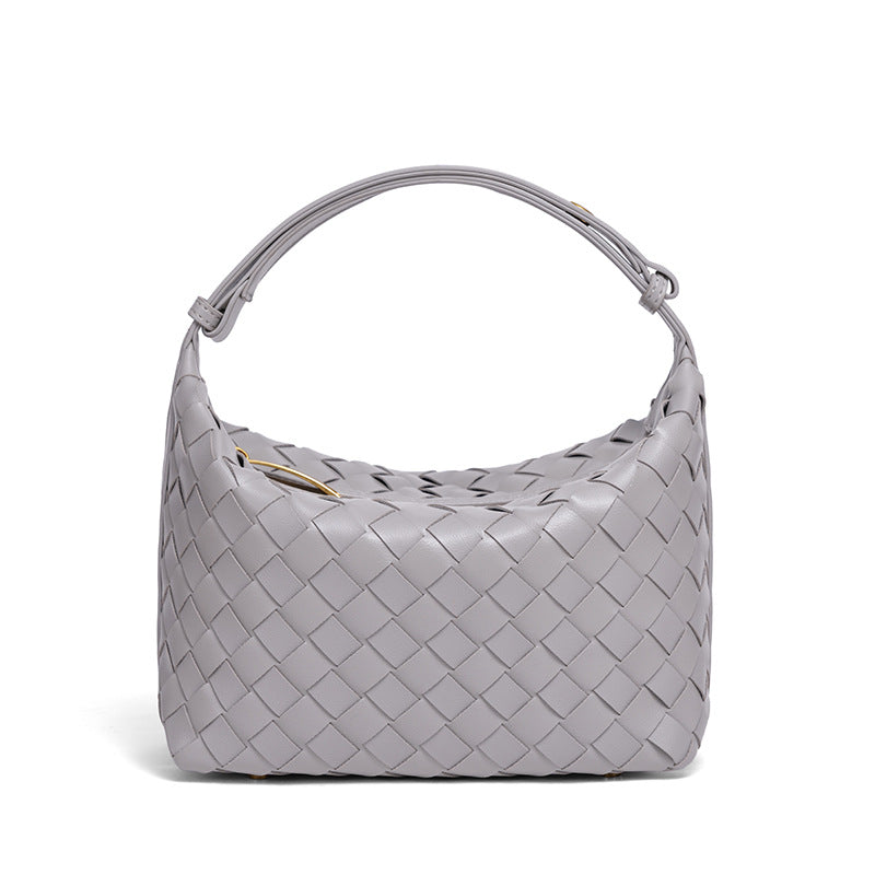 Woven Leather Handbag LoungeYard — product view 3