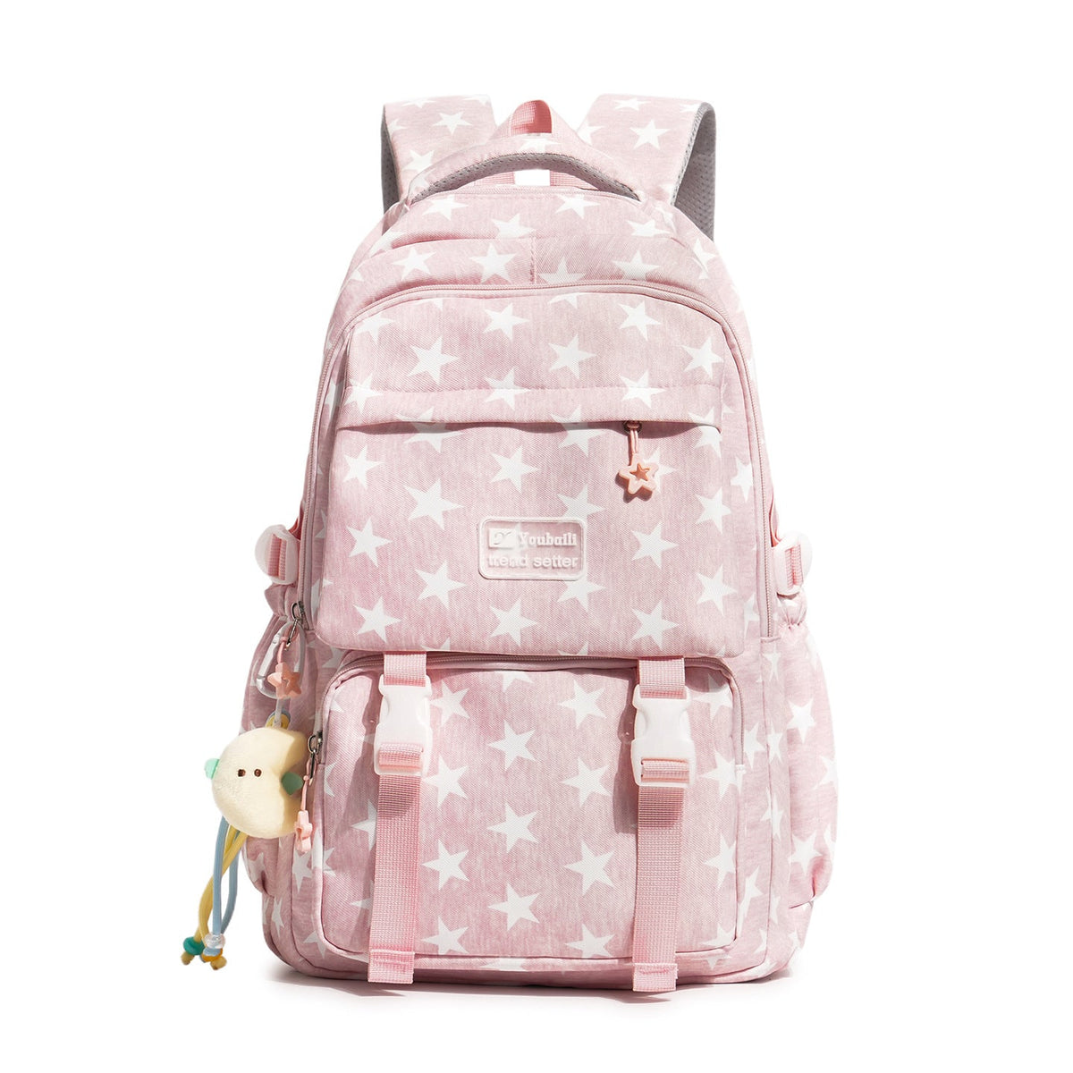 Stylish Star-Embellished Casual Backpack LoungeYard — product view 4