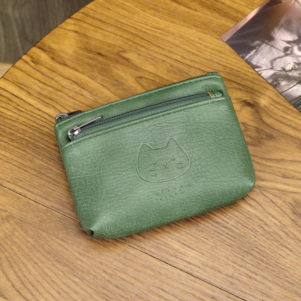 Compact Zippered Coin Pouch — product view 2