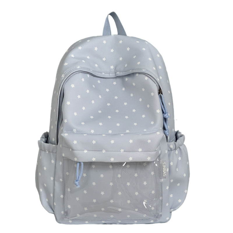 Cute Star-Printed Casual Backpack LoungeYard — product view 5
