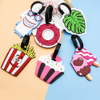 Unisex Playful Ice Cream-Themed Luggage Tag LoungeYard — product view 5