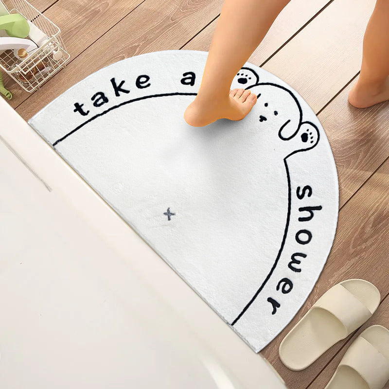 Artistic Shower-Themed Bath Mat — product view 1