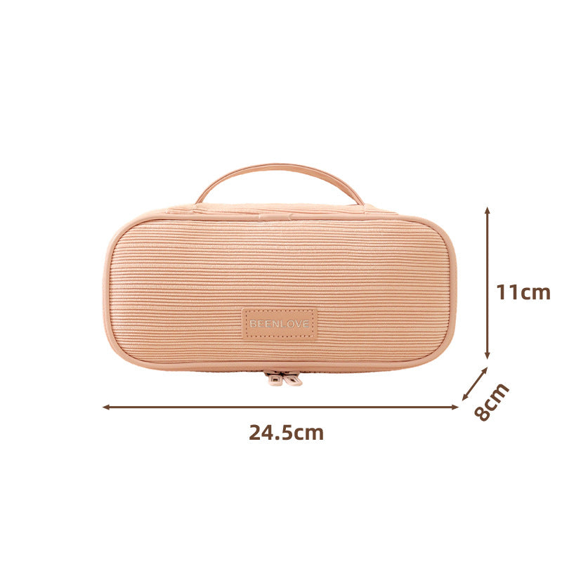 Textured Travel Makeup Case LoungeYard — product view 6
