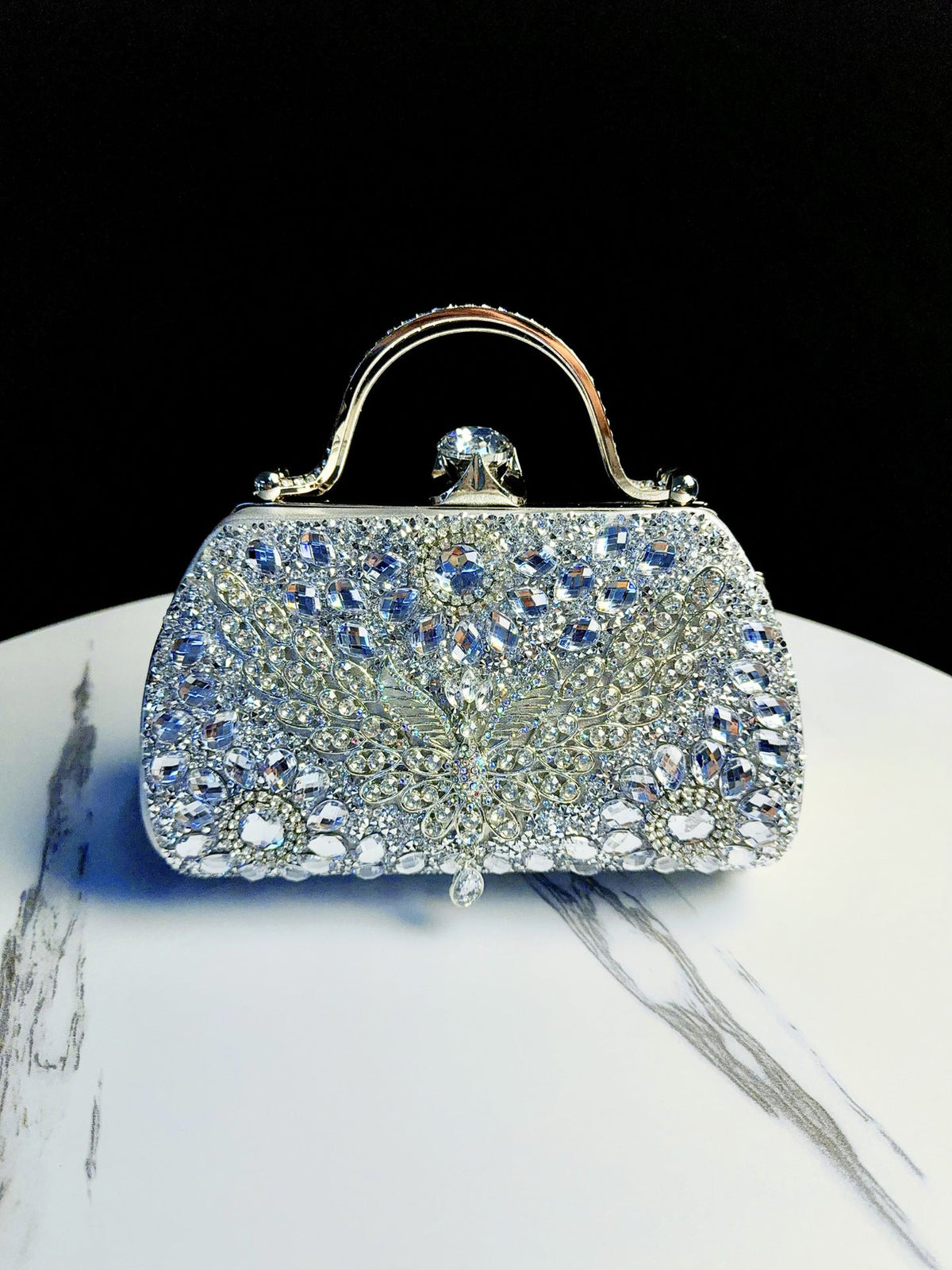 Ornate Bejeweled Evening Clutch — product view 7
