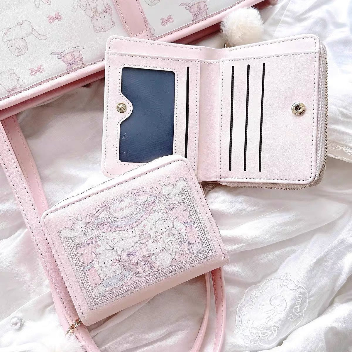 Cute Cartoon-Themed Cardholder Wallet LoungeYard — product view 6