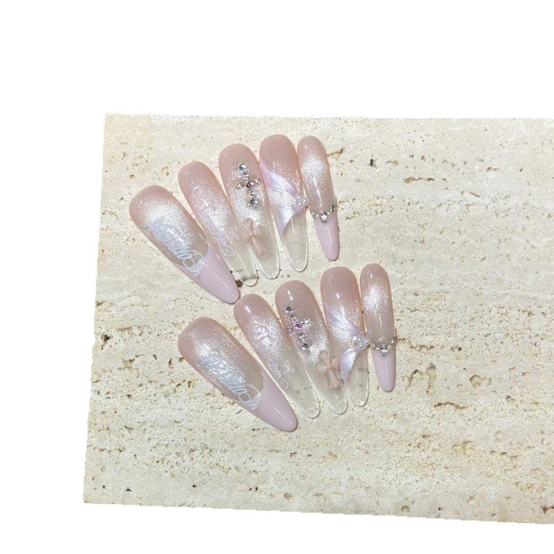 Elegant Long Stiletto Press-On Nail Design Set — product view 4
